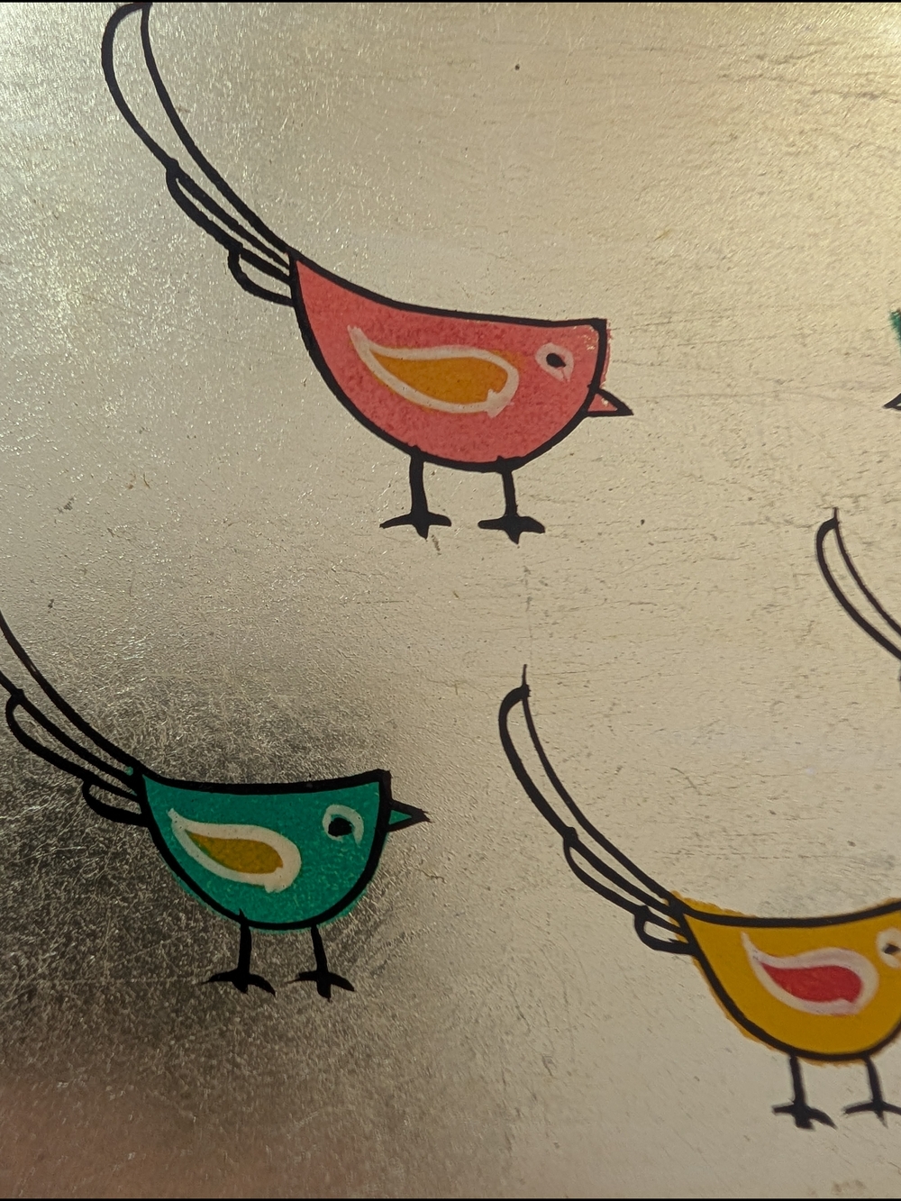 Hand-Painted Rare Vintage Lacquered Bird Album - Picture 6 of 10
